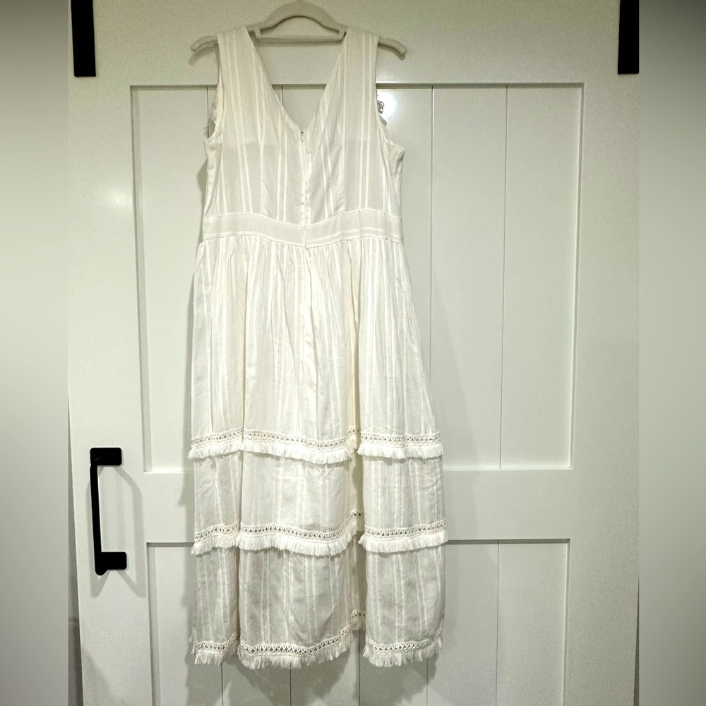 NORDSTROM ELLISON Brand White Boho Cotton Sundress - BRAND NEW w/TAGS